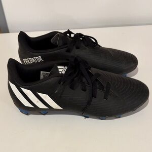Adidas Predator Black and White Soccer Cleats